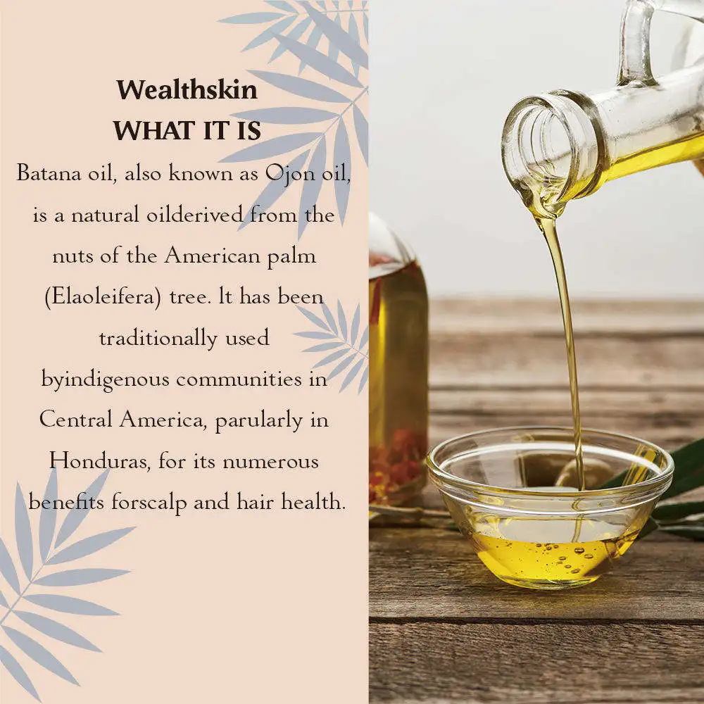 MEDIS 100% Organic Batana Oil for Promotes Hair Wellness And Growth for Men & Women Enhances Hair & Skin Radiance