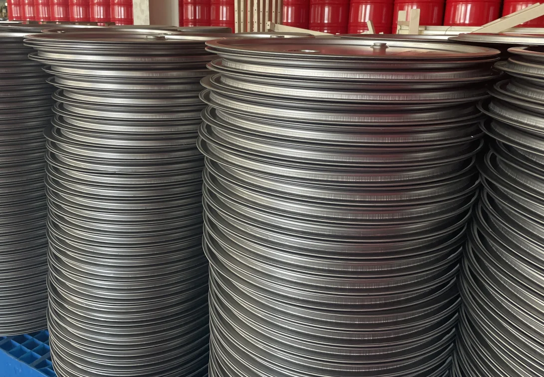 Drum Cover Lid Top For 210L/208L/205L Open Closed Head Removed Barrel Lid Bottom with Flange for Drum Recycle