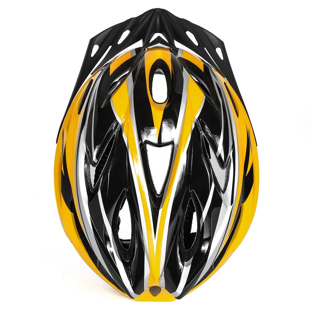 VICTGOAL adult men bicycle helmet black yellow with visor skate board quad helmets power bluetooth device bike helmet