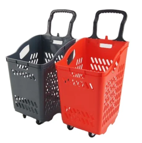 2024 горячие продажи корзины для покупок с колесами корзина супермаркетов