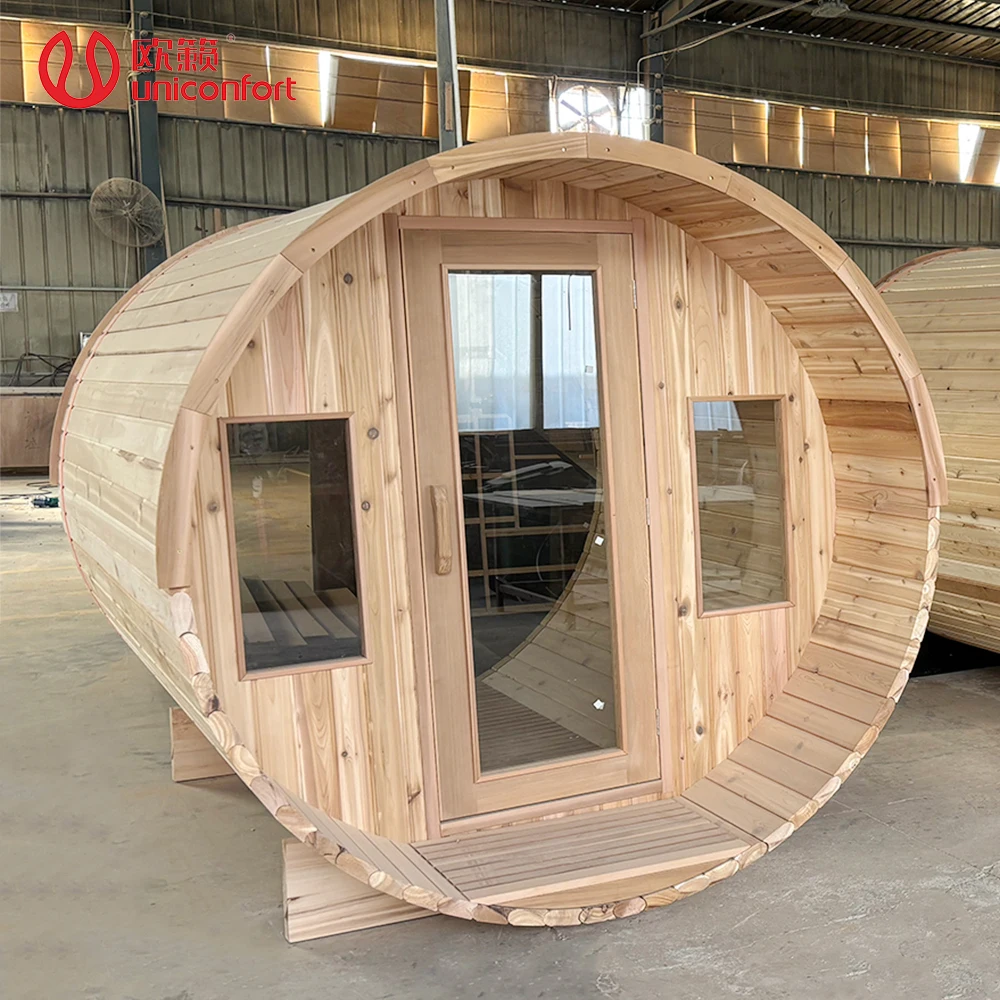 Оптовая продажа от производителя OEM/ODM красный кедровый Электрический парогенератор уличная бочка для сауны