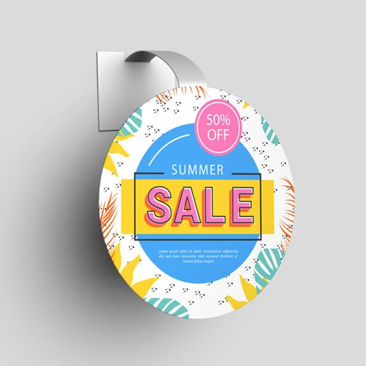 Supermarket Advertising PVC Shelf Display Wobbler Shelf Talker