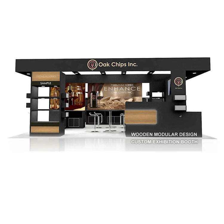 Easy Quick Setup Expo Exhibition Trade Show Hot Sale Wooden Modula Stand Custom trade show display