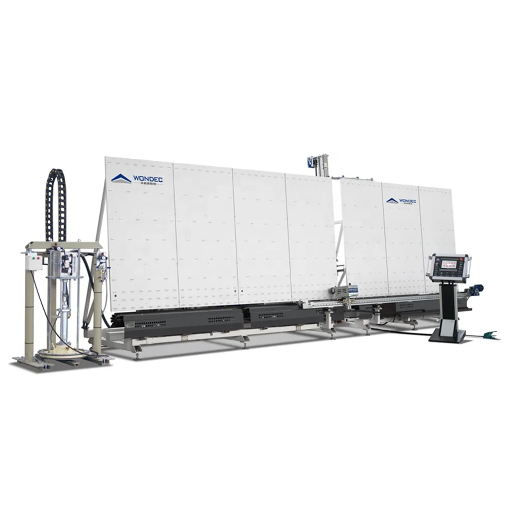 China Manufacturer Wondec Factory Two Sets Sealant System Double Glazed Machine Automatic Insulating Glass Sealing Robot