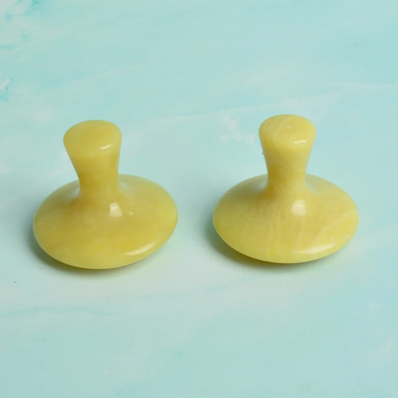 
Mushroom jade own brand multifunctional topaz mushroom scraping jade facial massage tool 