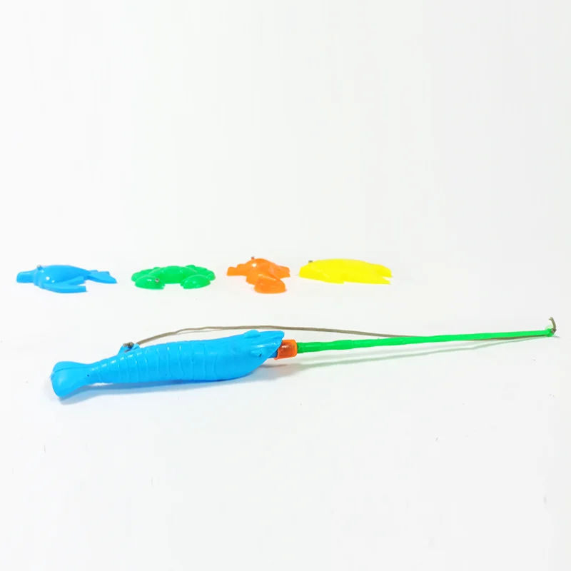 Plastic Fishing Toys Game Set For Kids Water Table Party Floating Fish Ocean Sea Animals Magnet Toys