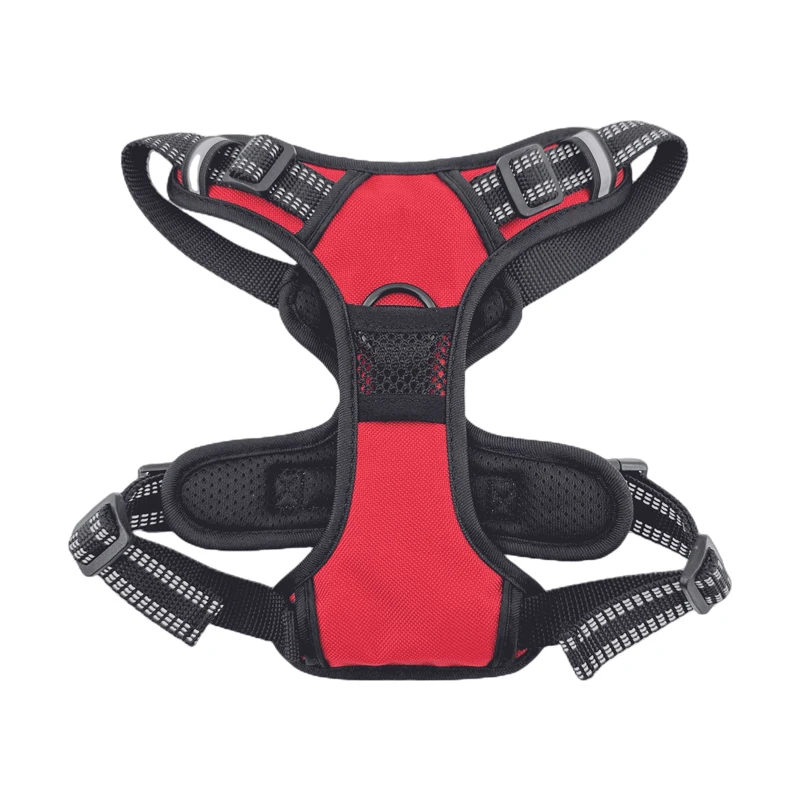 Duty Dog Walking Safety Novelty Designed Neoprene Padded Step In Front Patterned Dog Luxury Pet No Pull Harness Set Leash