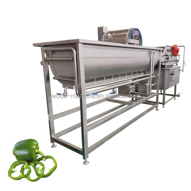 
High Efficient Fruit Cleaning Line Green Vegetables Citrus Kelp Grape Washing Machine Leek Mushroom Herb Leaf Cleaning Machine 