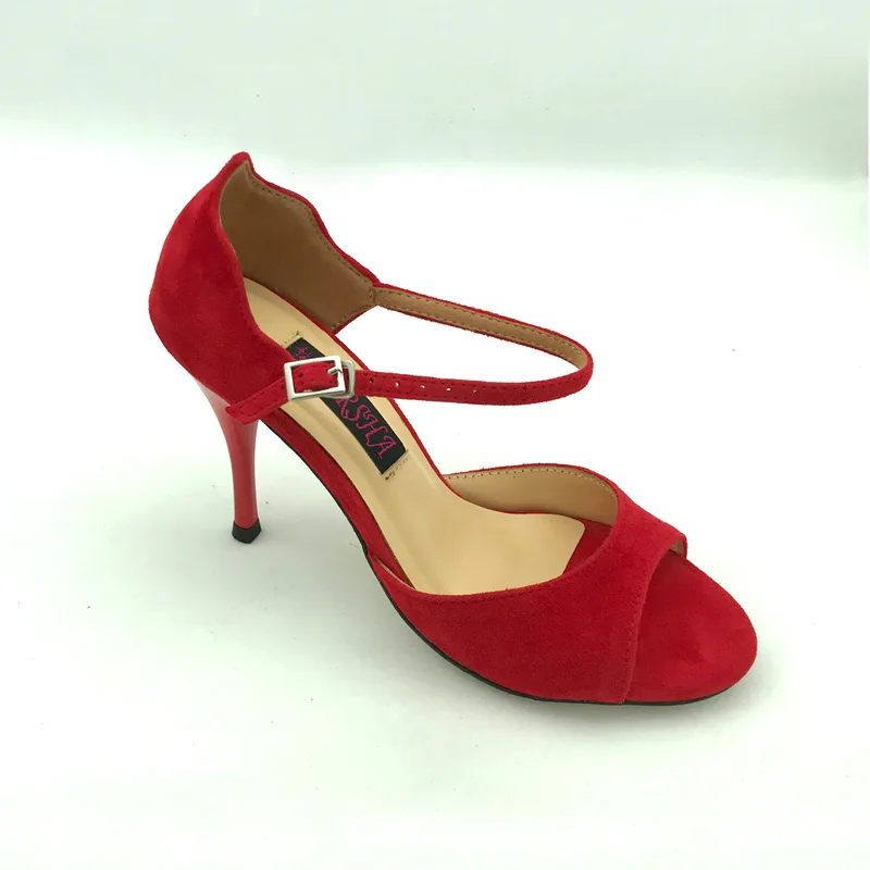 
Red Suede Argentina Tango Dance Shoes Party shoes wedding shoes T6282B-RS 