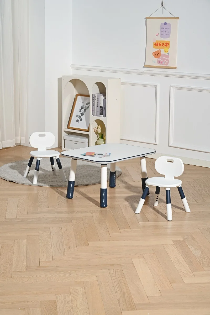 Multiple Functions Height Adjustable Baby Desk Home Children Furniture Kids Toddler Cartoon Style Daycare Pencil Table And Chair