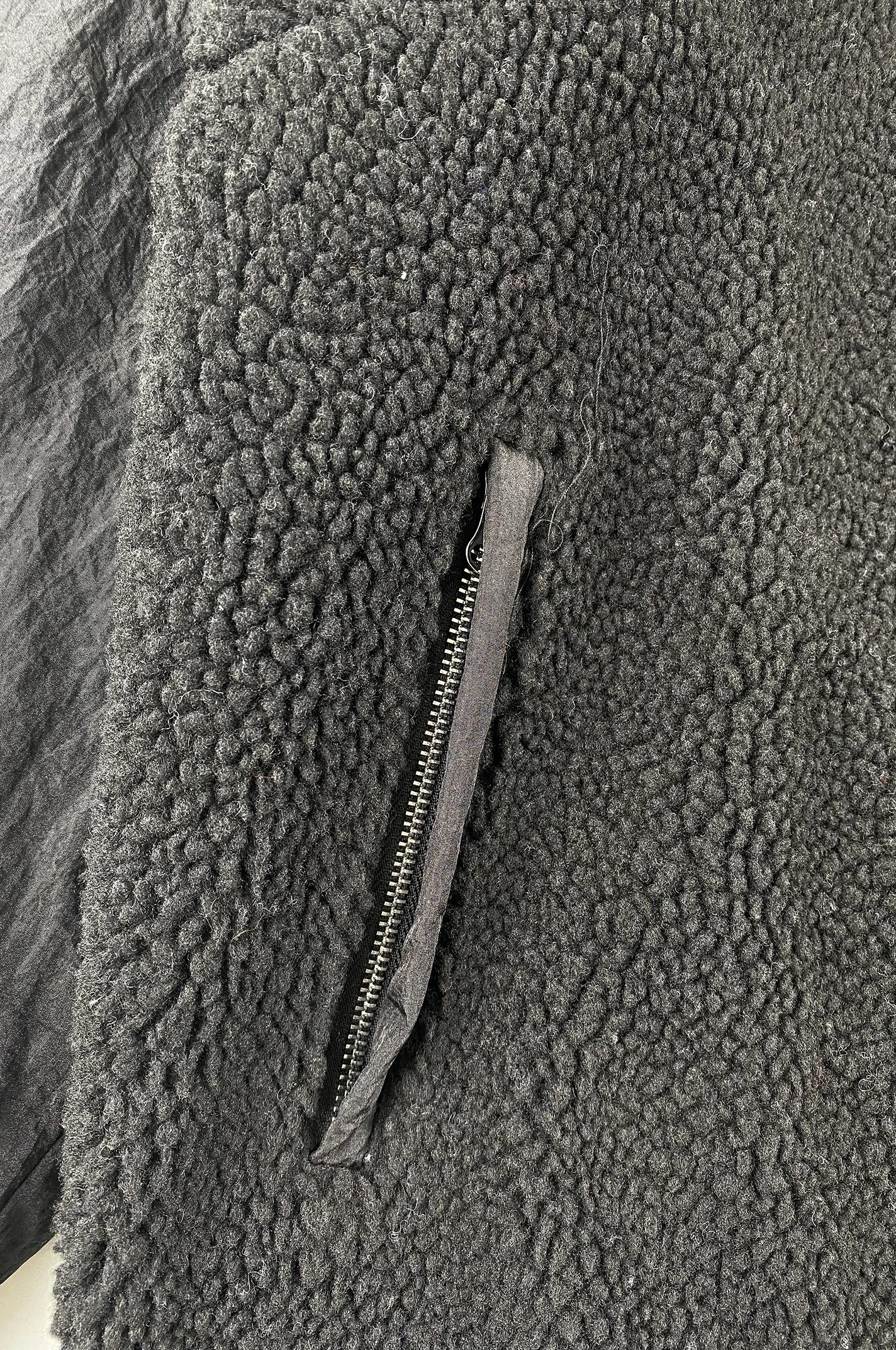 Unisex Winter Fleece Jacket Plaid Pattern Bomber Jacket Zip-up Teddy Style Casual for Men Design Your Own OEM Logo Black Stand