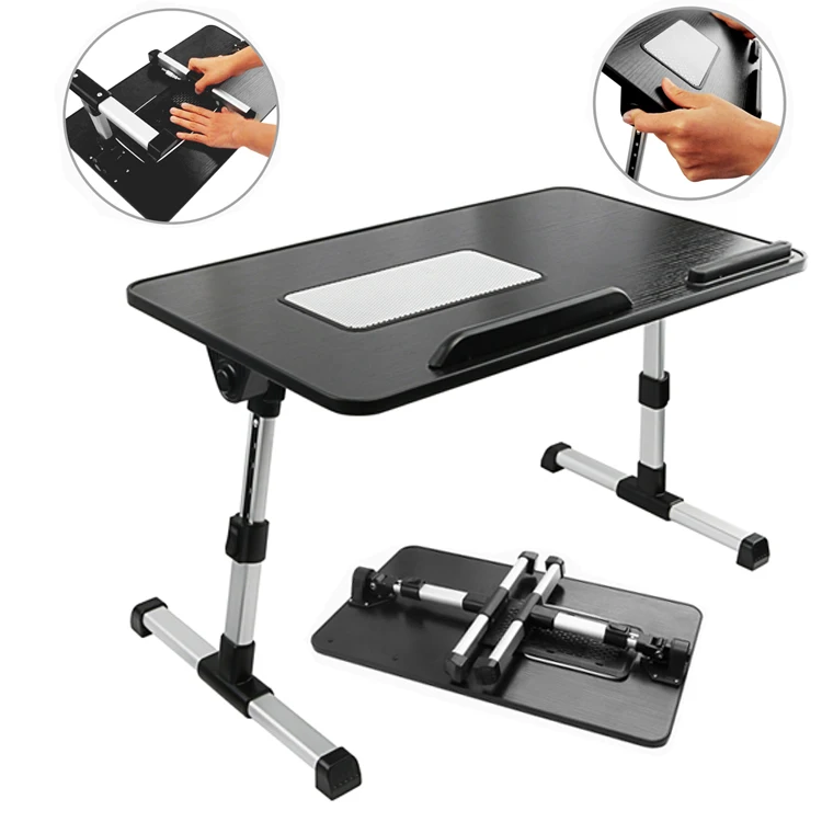 Стол для ноутбука Регулируемый столик с высоким и угловым наклоном складной портативный вентилятором