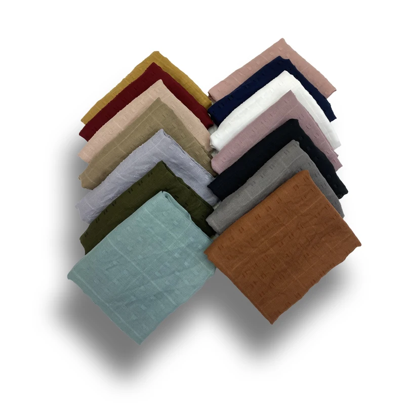 Новый дизайн, хлопковый тюлевый шарф в клетку, мусульманский женский модный хлопковый шарф в клетку, возможно изготовление на заказ OEM