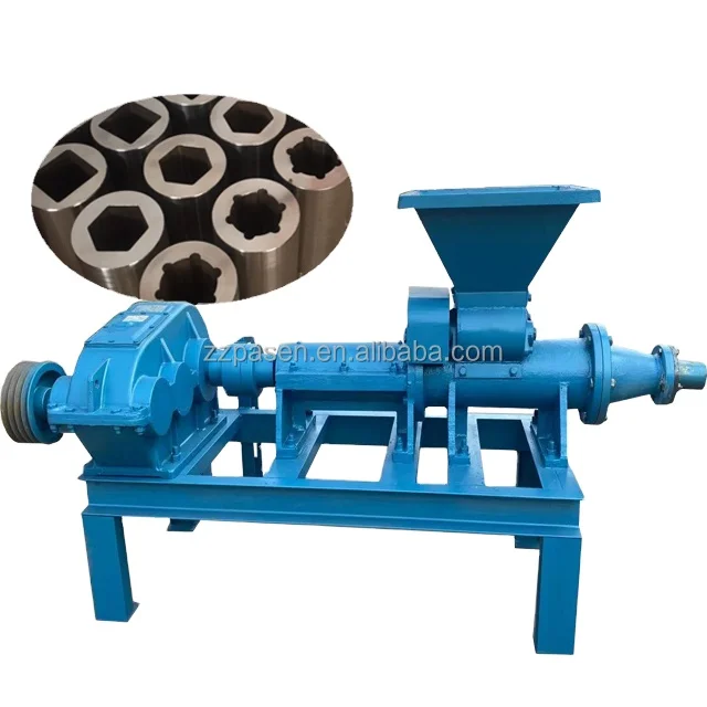 Charcoal Dust Briquette Extruding Machine Coal Powder Rod Making Machine Briquette Extruder