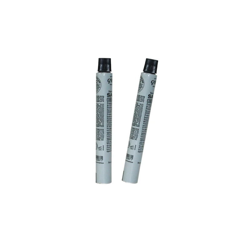 100% Recyclable Hot Sale  Dia16mm Empty  Offset Printing Metal Cylinder Lip Balm Tube Eye Cream Tubes