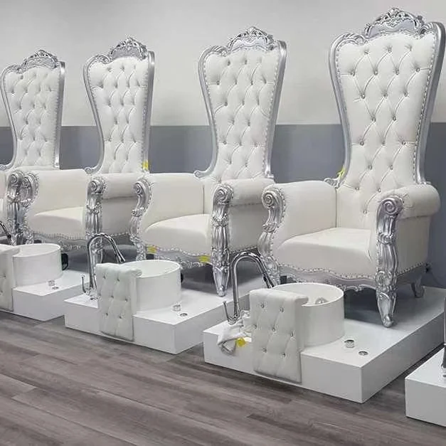 
High back throne beauty nail salon pedicure spa chairs 