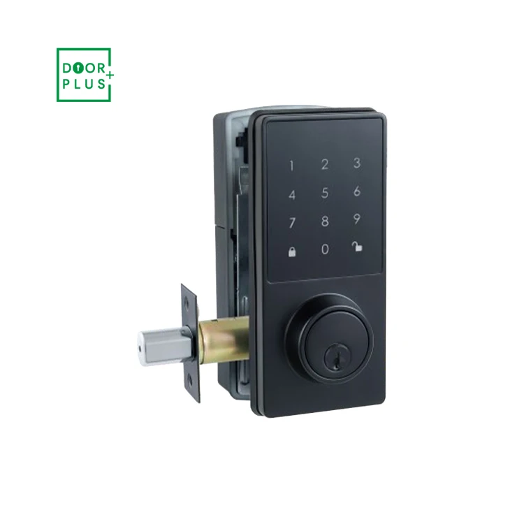 Doorplus Smart Locks Dead Bolt Security Smart Lock With Key 2022 Bluetooth Password Digital Locker Lock