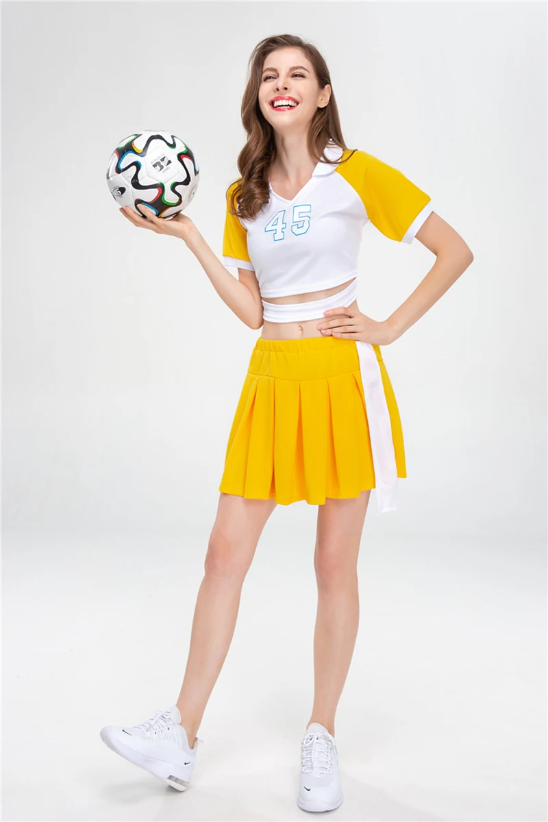 Summer Custom Gym Fit Sport America Women Cheerleading Uniforms Set Competition Youth Cheerlead Dance Dress