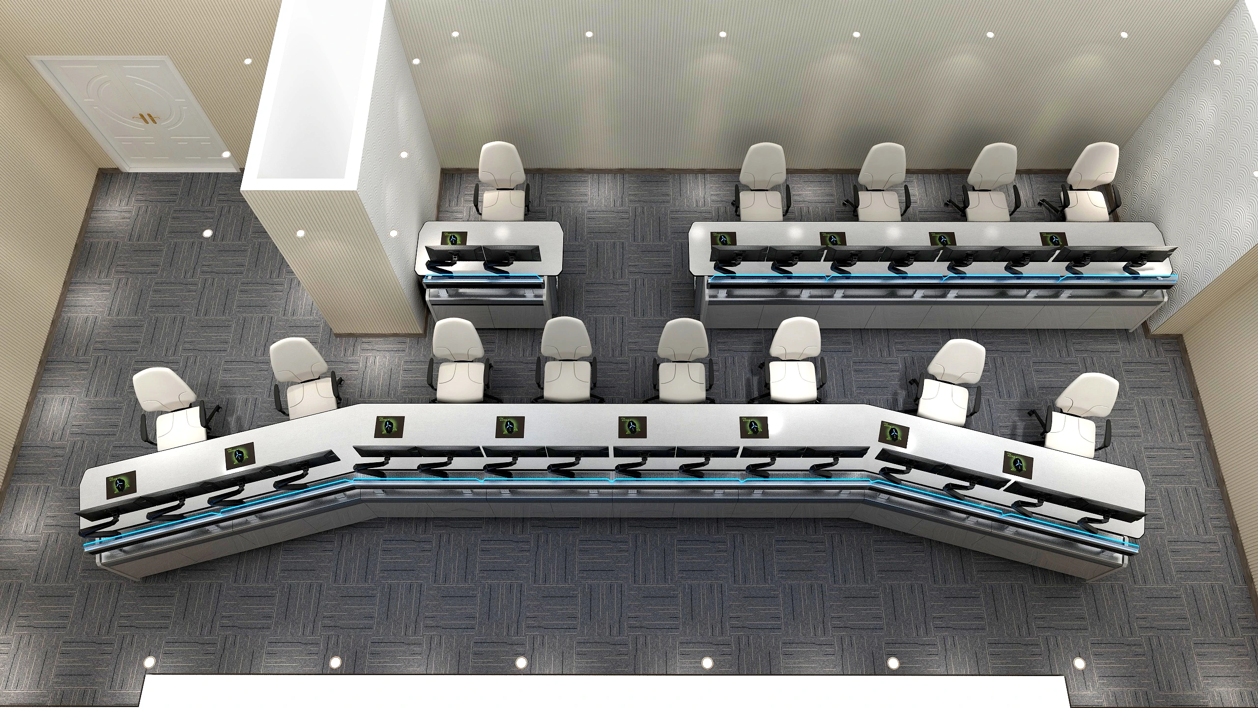 Системная интеграционная консоль kesino индивидуальное интеллектуальное подъемное оборудование мебель для диспетчерской с замкнутым контуром