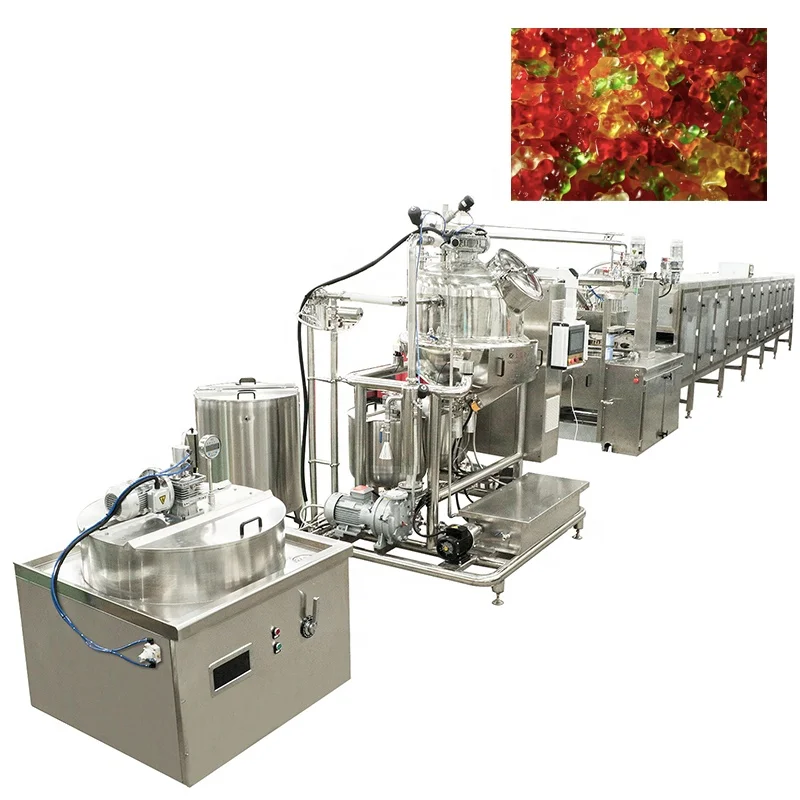 Factory Directly Supply Full Automatic Sweet Gummy Candy Making machine production line with CE