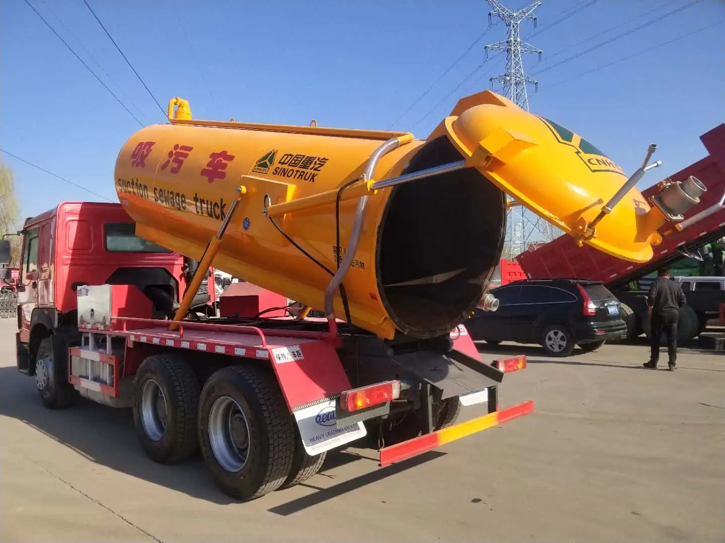 Used HOWO suction Sewage Truck