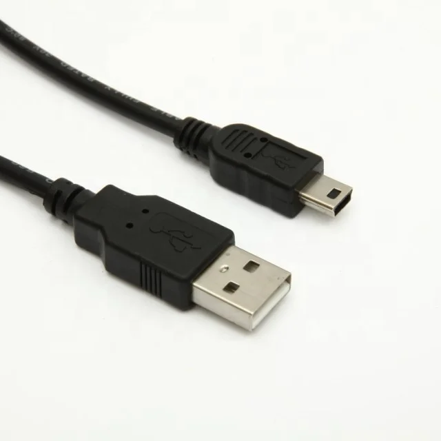 Mini USB Cable for cellphone and telephone Mini 5 Pin USB Cable for MP3/PM4