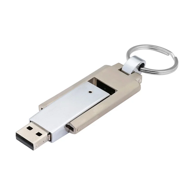 
2020 hottest Wholesale 1GB 2GB 4GB 8GB metal keychain USB Flash Drives 2020 Factory direct flip metal 64gb U disk 