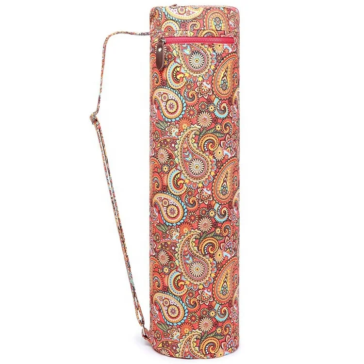 New eco friendly custom Printed private label canvas tote yoga mat bag for gym manufacturers