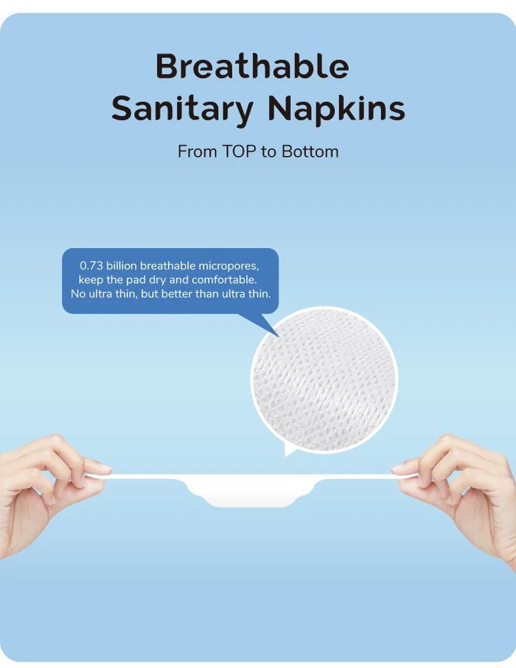 Super Absorbency Women 240mm Organic Cotton Top Sheet Menstrual Sanitary Pads Napkins For Lady