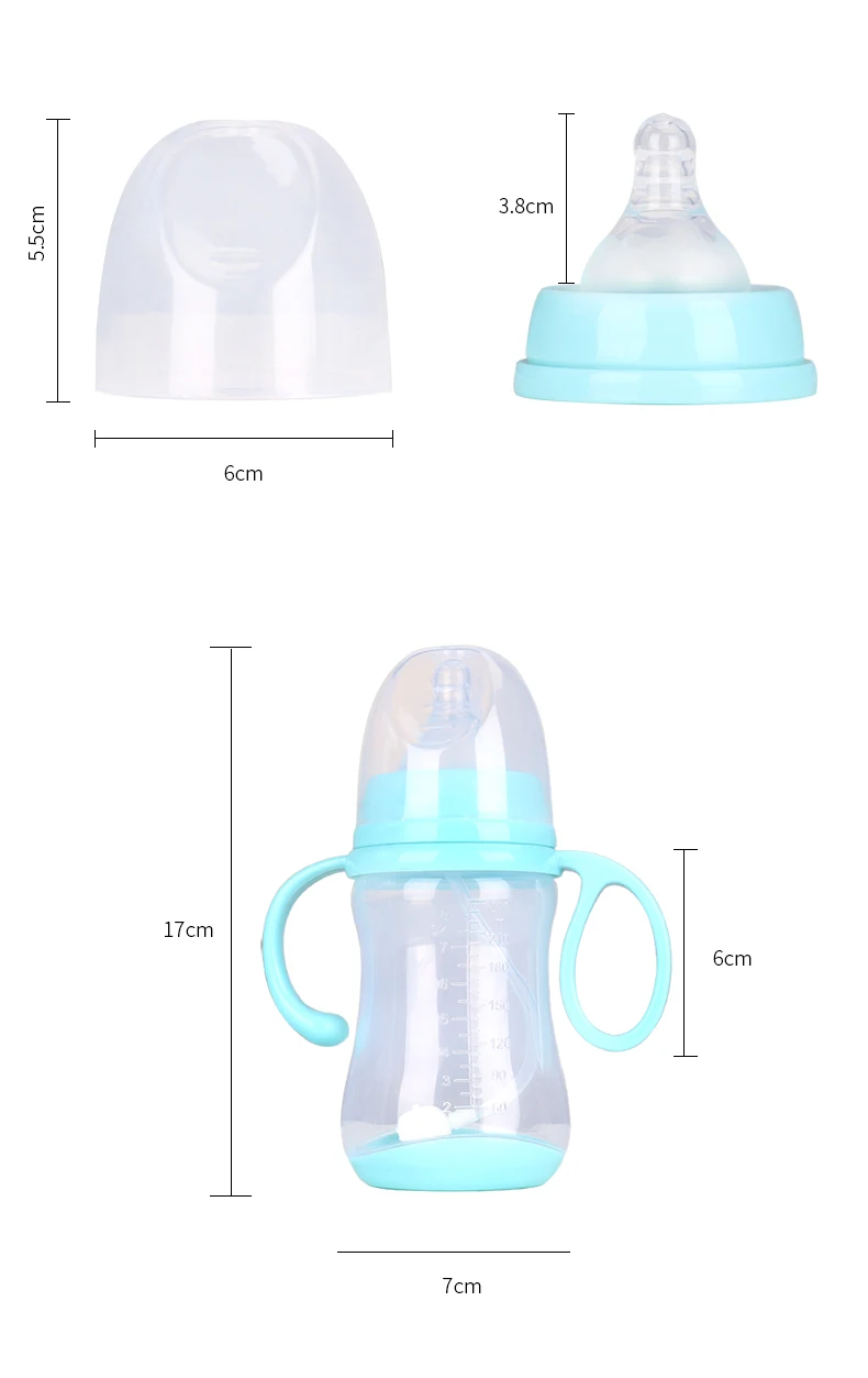 Eco-friendly BPA Free Baby Feeding Milk Bottle Standard PP Cheap biberon anticolico Silicone pacifier Feeder Biberon