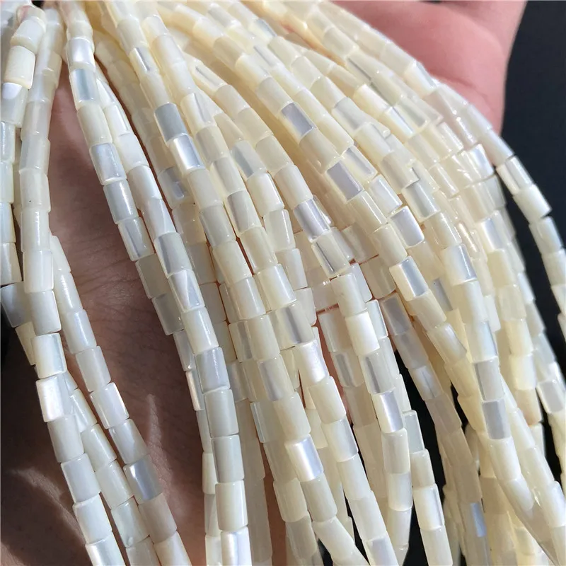 15 inch Natural White Freshwater Shell Beads Mother Pearl Spacer DIY Jewelry Making  Loose Bead Necklace Bracelet Coral Bone