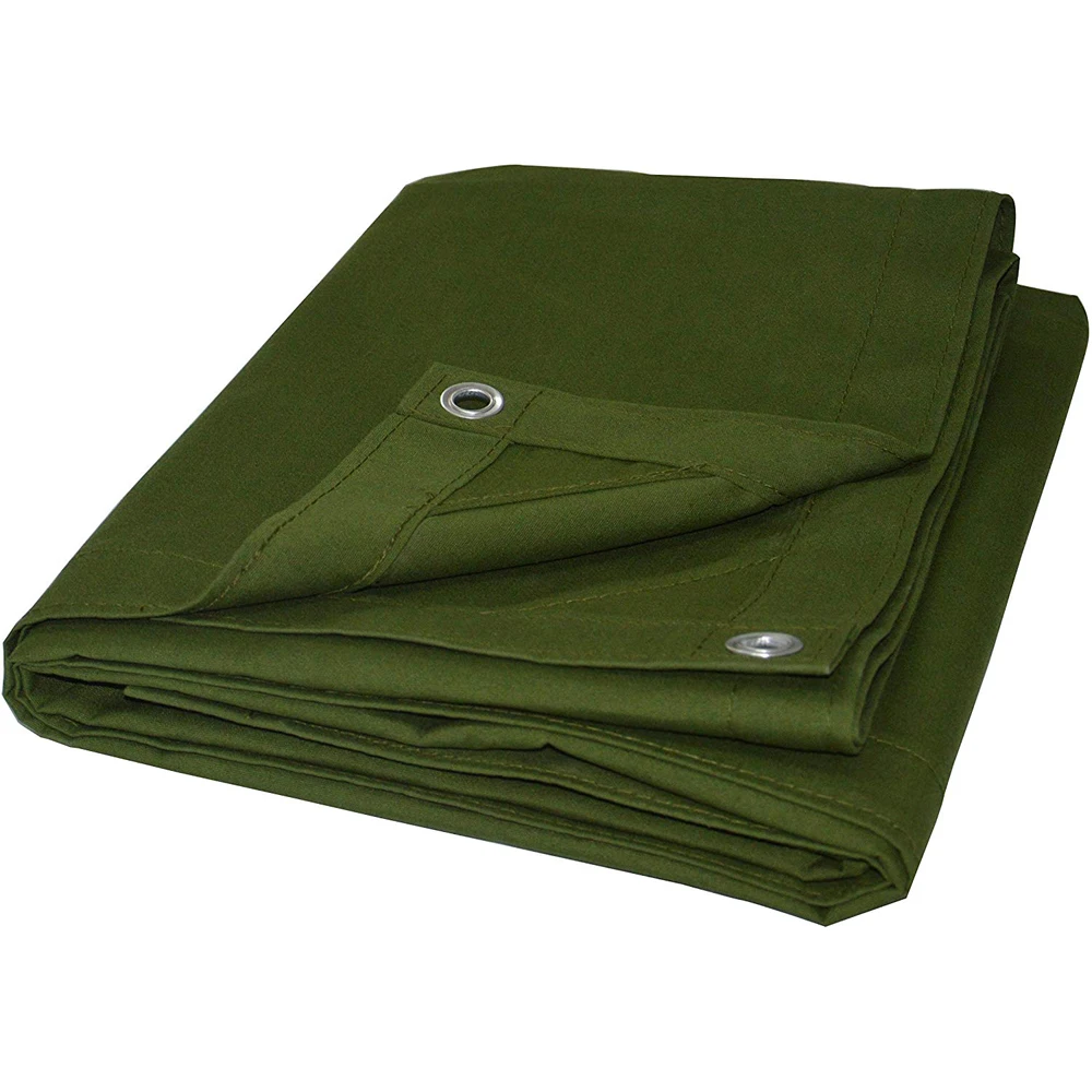 
Heavy duty canvas material , good breathability, waterproof, anti-UV, anti-mildew 100% polyester canvas tarp 