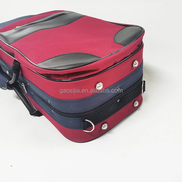 High quality factory price  wholesale oxford cover  oblong  foam light double violin  case 4/4 G-2020V for double violins