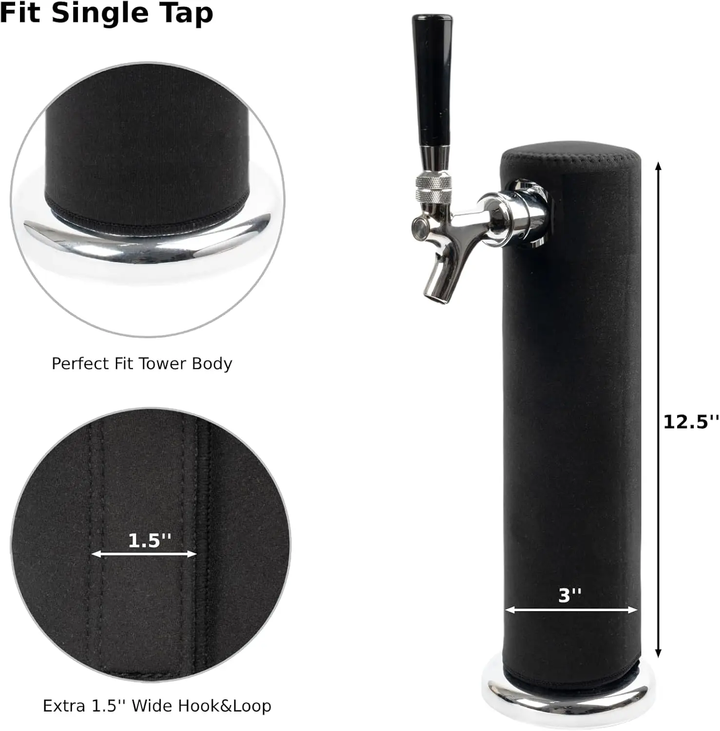 Beer Tower Cooler Insulator Kegerator  Neoprene Cooler Sleeve