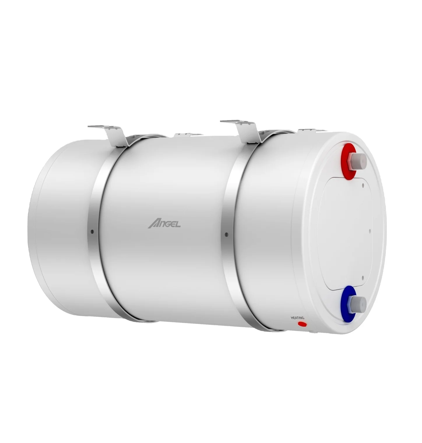 Enamel Tank 30 50 80 100 Liter Horizontal Cylinder Round For Shower Storage Electric Water Heater