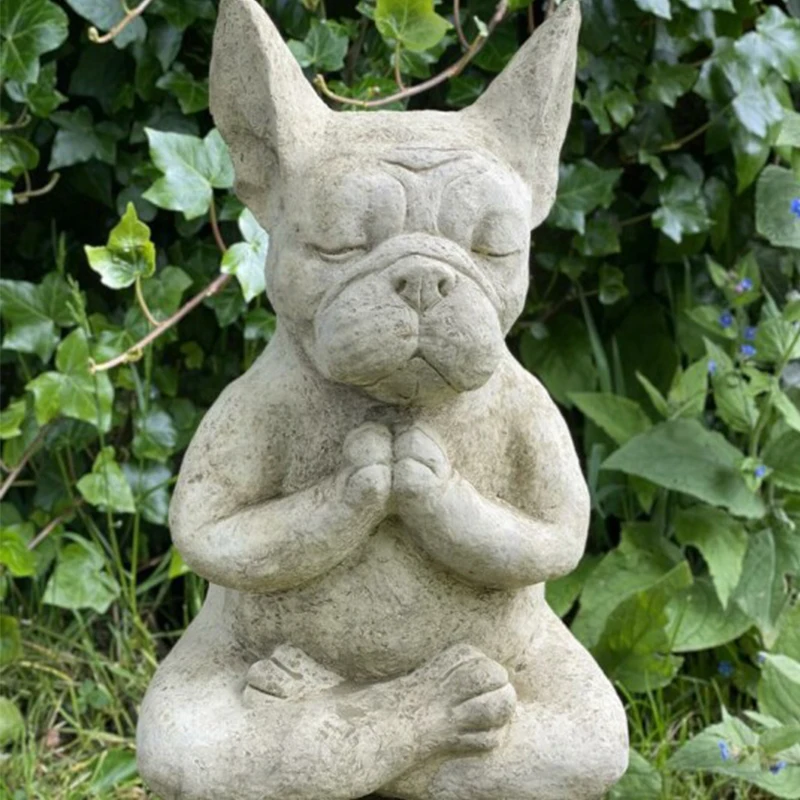 
Cheap Outdoor Landscape Sculpture Yoga Resin Ornaments Resin Dog Statue Animal Statues 