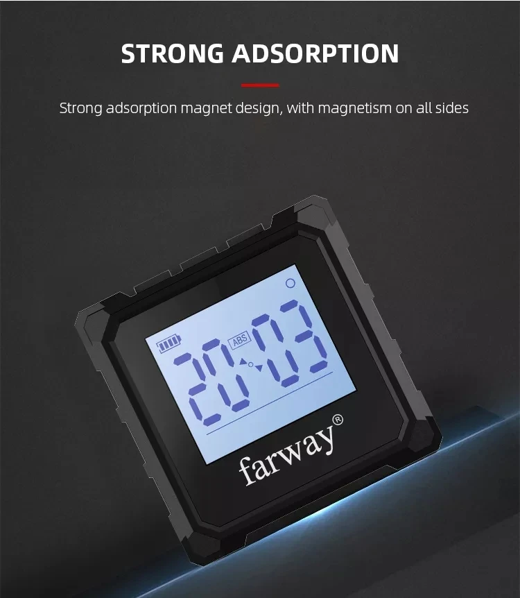 Wholesale Angle Finder Digital Protractor Meter dual laser Smart Level Box Electronic Universal Inclinometer cheap price