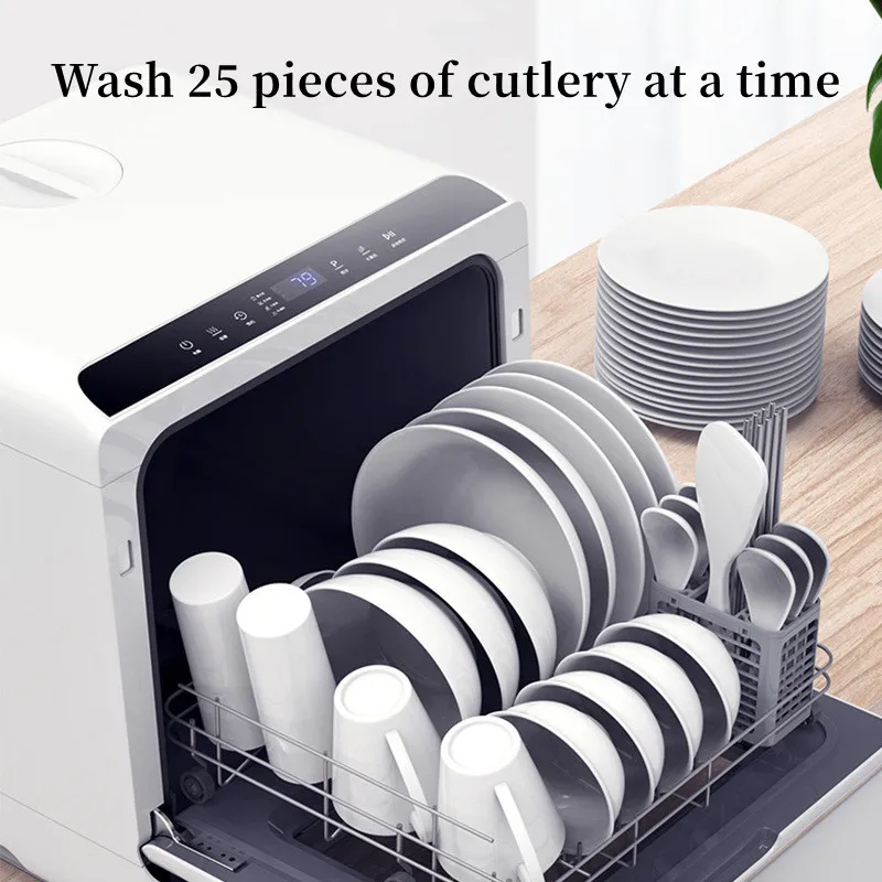 Cleaning 5 Sets Capacity New Hot Selling Electric Dishwasher Compact Counter Top Dishwasher for Home