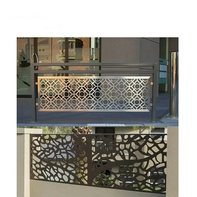 leaf garden doors wall balcony decorative laser cut fence metal panel design sheet