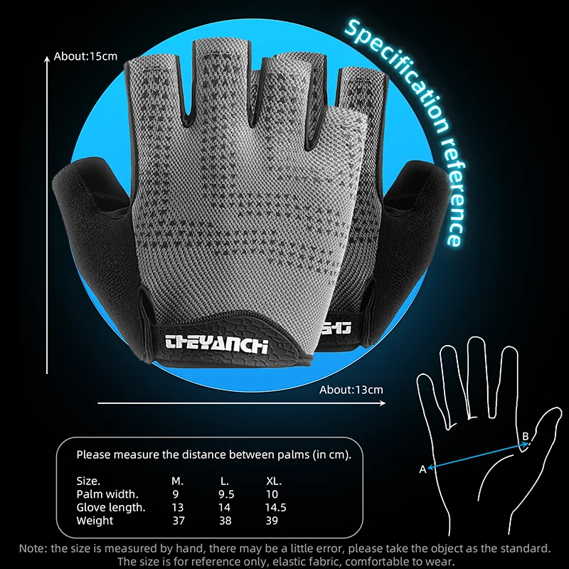 Light Weight Anti-Shock Sports Gloves Weight Lifting Gym Fitness Gloves Bicycle Gloves