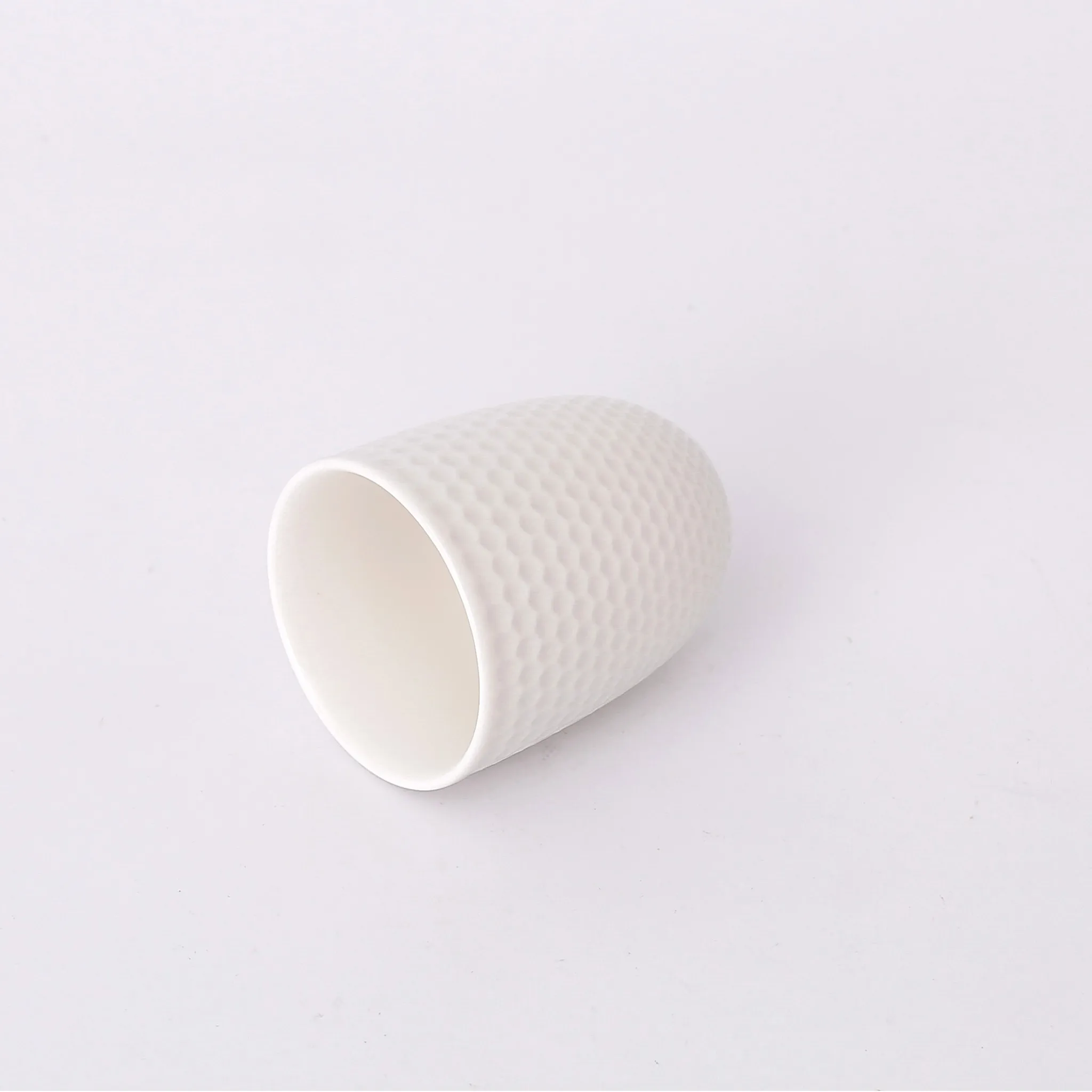 OEM Ball Grid Fine Custom Logo Cups White Porcelain Tea Cup Mug Without Handle