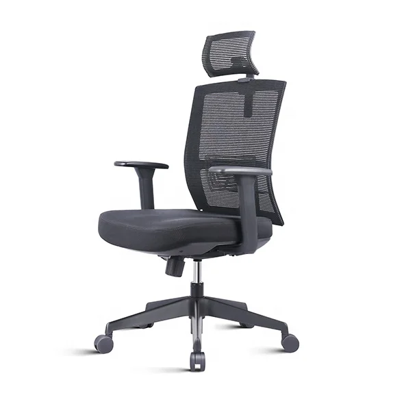 
2020 Height Adjustable Nylon swivel Base Mesh Back Ergonomic executive staff Office Chair 