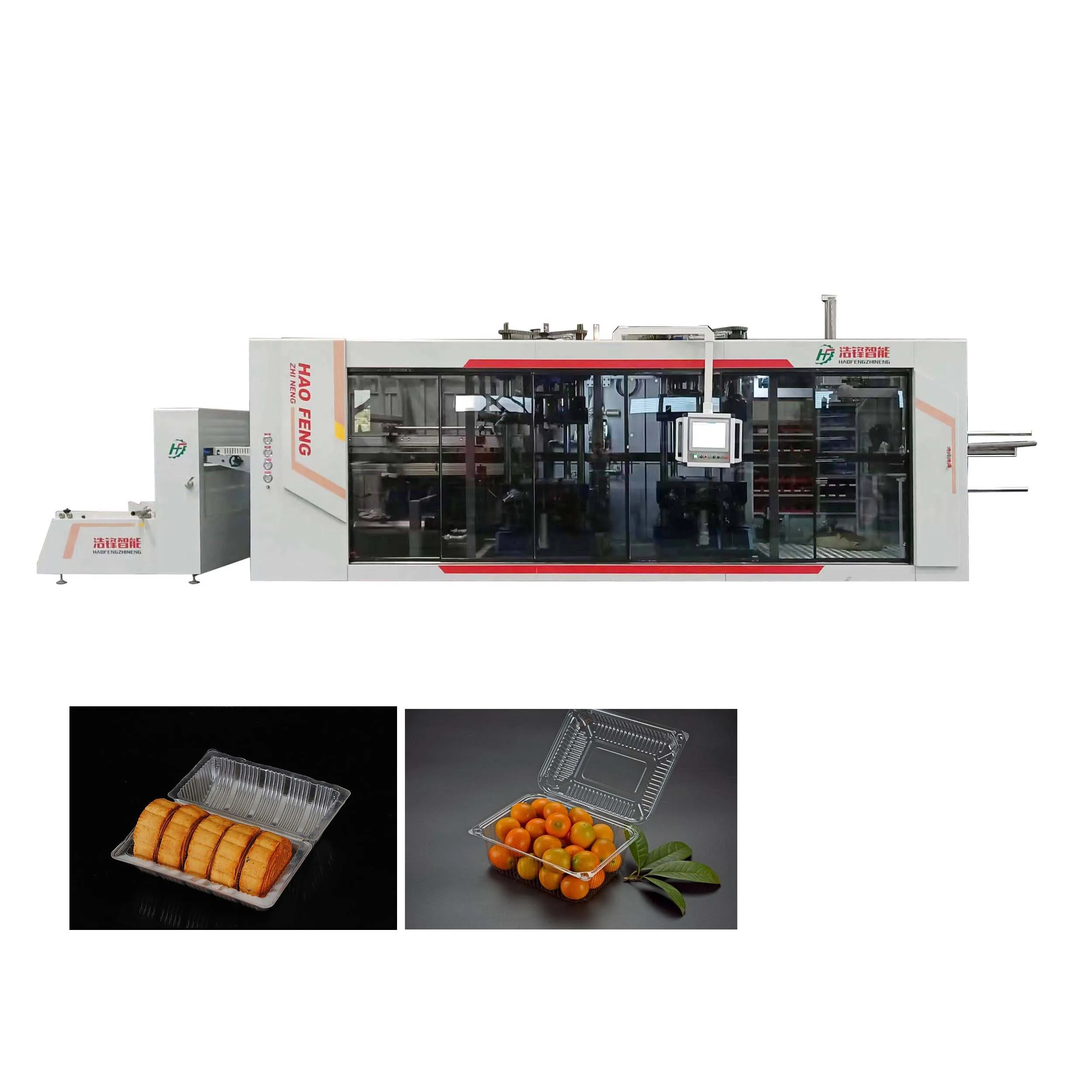 Disposable Clear Plastic Food Container Tray Box Thermoforming Machine