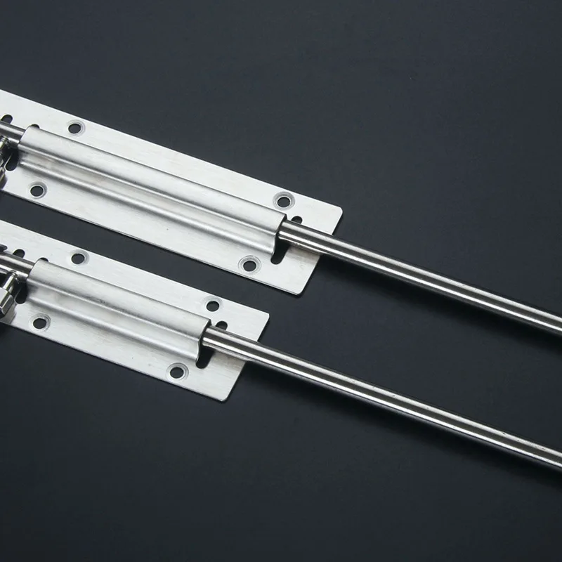 Metal lock barrel bolt spring loaded latch concealed door sliding bolt garden hinge bolt