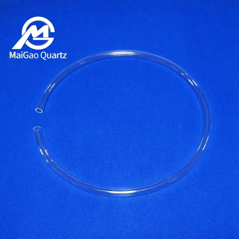 Wholesale transparent high quality heat and acid resistant C-type quartz tube round quartz tube quartz ring