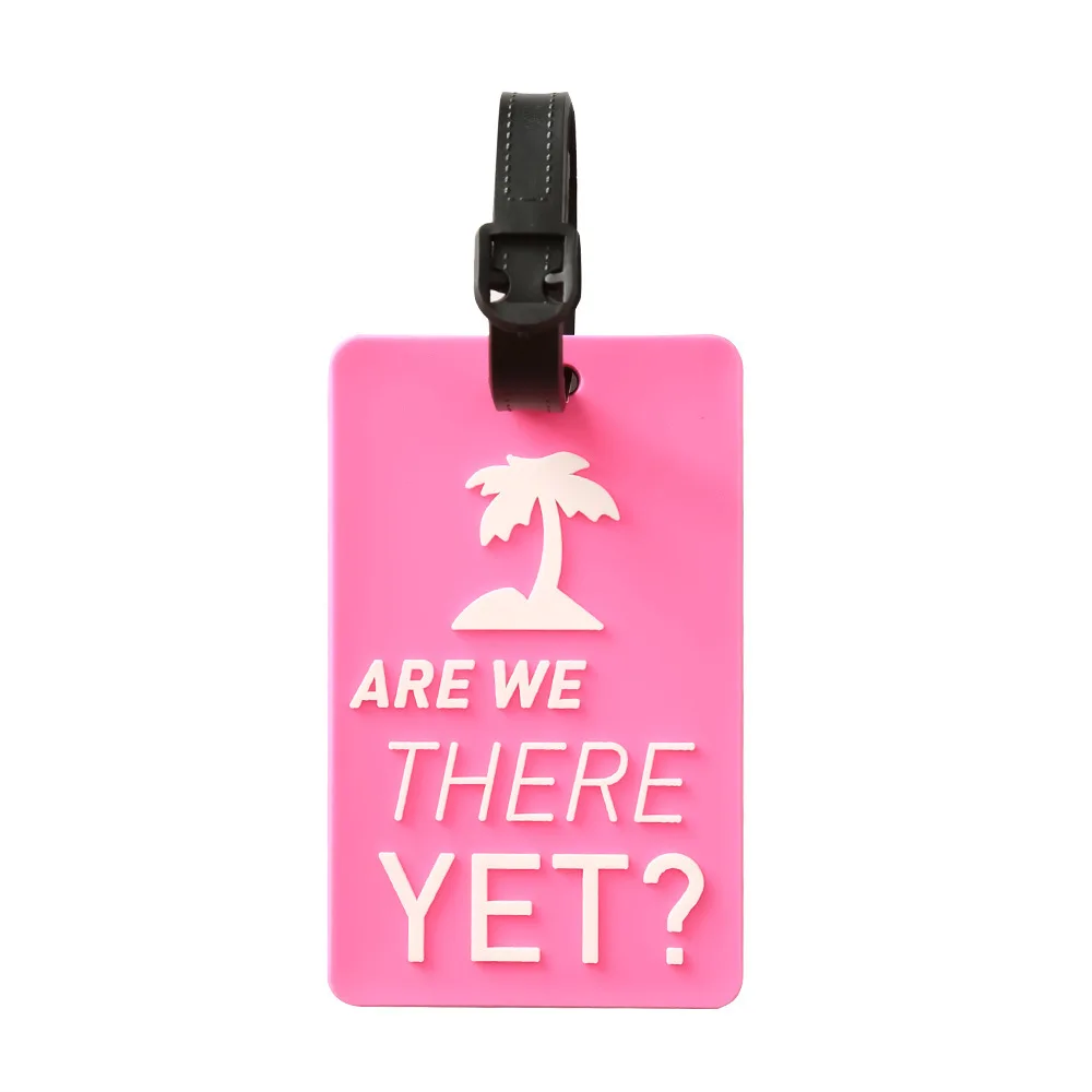 luggage tag pvc soft rubber travel  sublimation luggage identification tag personalized passport holder with letter luggage tag