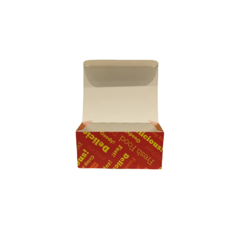 Environmentally Friendly Food Packaging Good Quality Chip Paper Box Without Handle