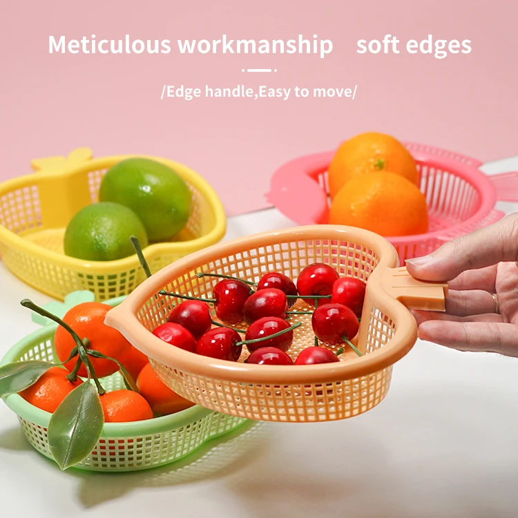 Wholesales Factory Custom Fish Shape Plastic Fruit Storage Basket Sieve