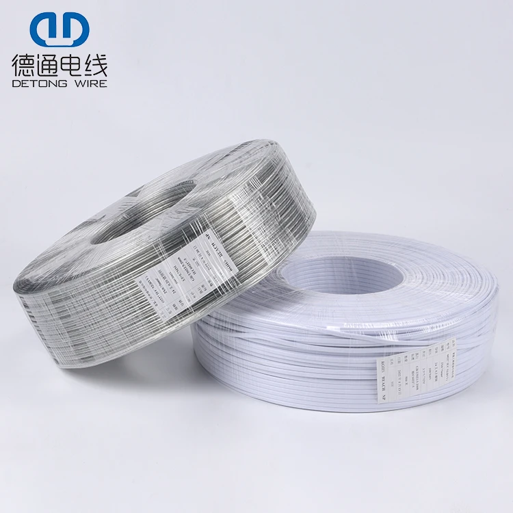 Wholesale Price CCC H03VVH2-F Bare Copper Insulated PVC Sheathed Flat Flexible Electric Wire