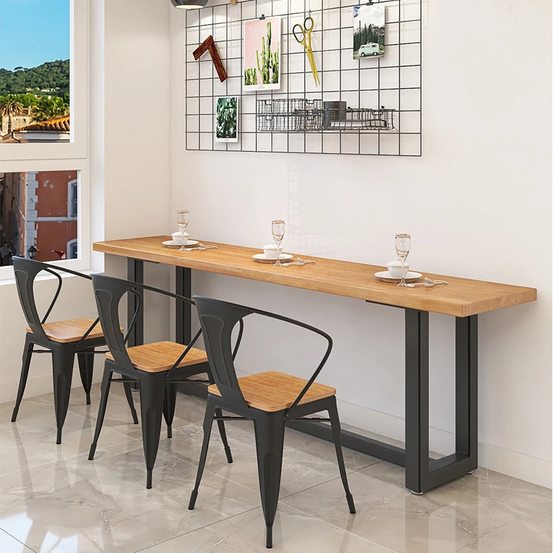 Wholesale Stackable Cafe Bistro Metal Wood Seat Restaurant Vintage Design Industrial Metal Dining Chair